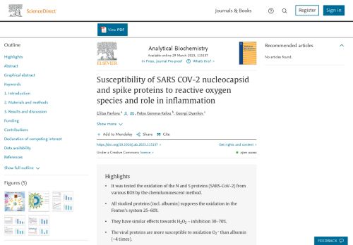 Susceptibility of SARS COV-2 nucleocapsid and spike proteins to ...